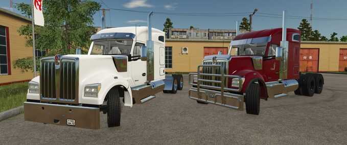 Trucks Kenworth W990 2020 - 76 Inch Mid Roof Sleeper Farming Simulator mod
