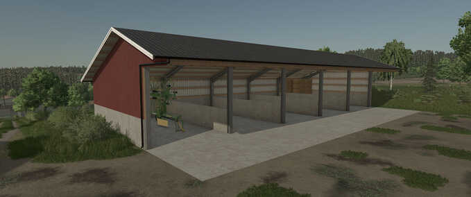 Schuppen Ballenspeicher Landwirtschafts Simulator mod