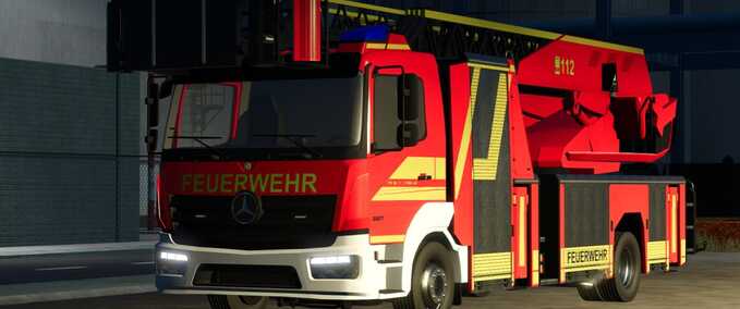 Fire department Mercedes Benz Turntable Ladder 23/12 Farming Simulator mod