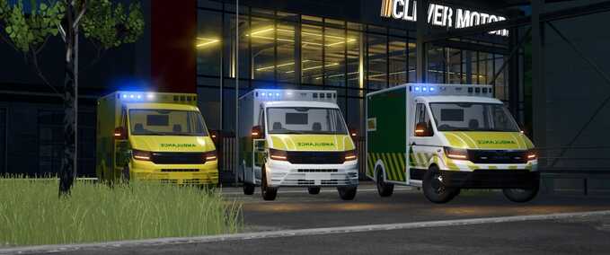 Cars MAN TGE Ambulance Farming Simulator mod