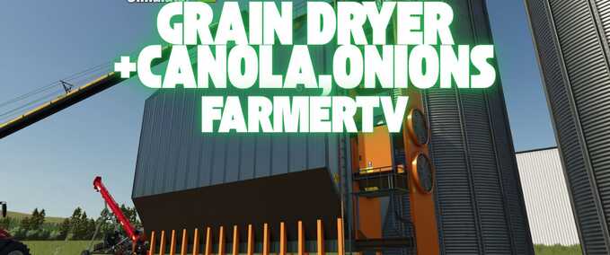 Fabriken Getreide- und Zwiebeltrockner Landwirtschafts Simulator mod