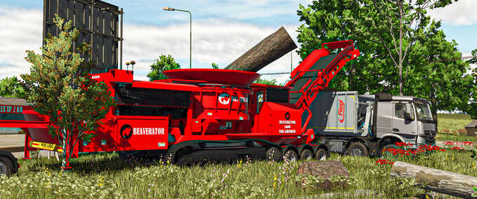 Forstwirtschaft Beaverator 1600 Tub Grinder Landwirtschafts Simulator mod