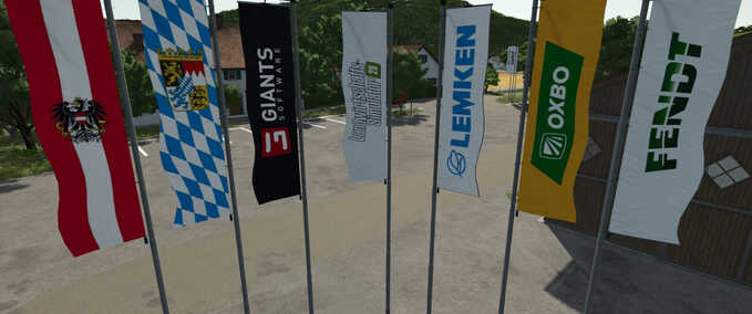 Dekoration XXL Flaggenpaket Landwirtschafts Simulator mod
