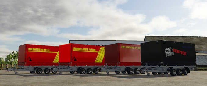 Fire department Multifunctional Firefighter Trailer Farming Simulator mod