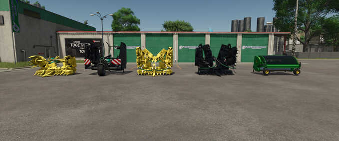Schneidwerke & Schneidwerkswagen John Deere Kemper Pack Landwirtschafts Simulator mod