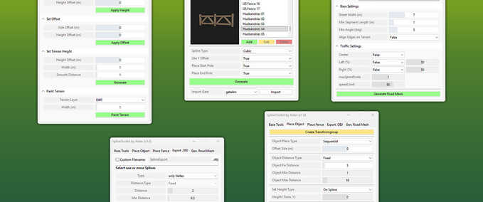 Prefab GE10 Script - SplineToolkit Farming Simulator mod