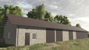 Mittlere Metallgarage