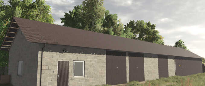 Schuppen Mittlere Metallgarage Landwirtschafts Simulator mod