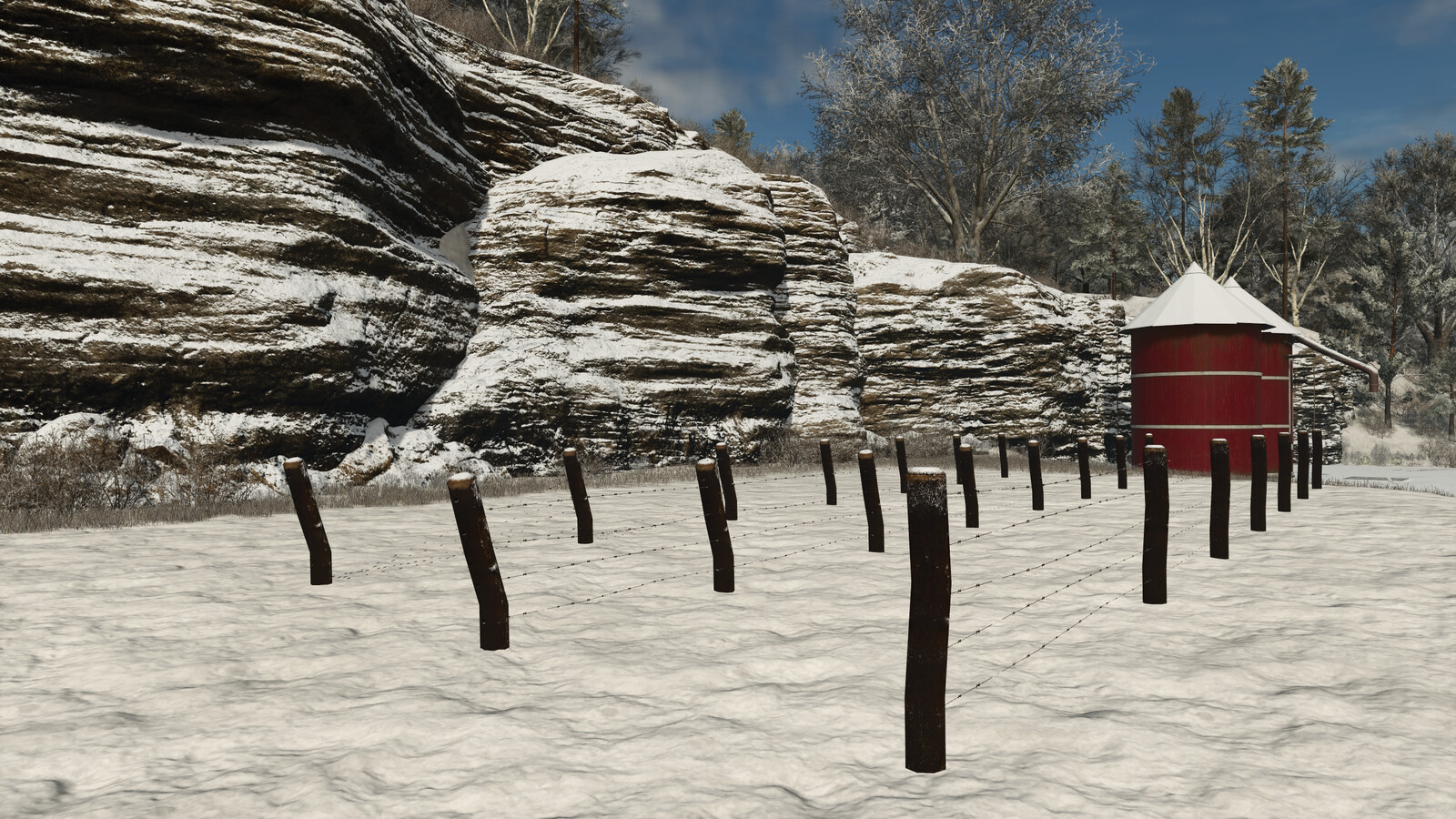 Barbed Wire Fence - Thumbnail 1