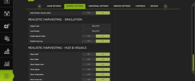Gameplay Realistic Harvesting Farming Simulator mod