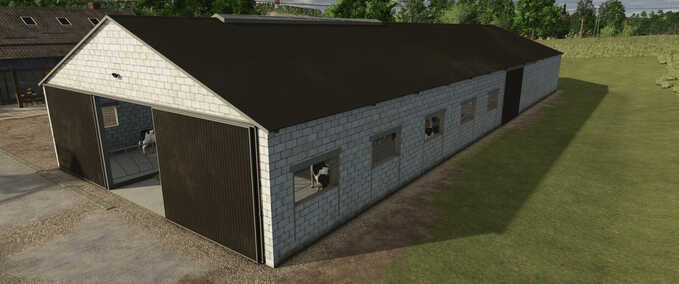 Animal Pens Cowshed with Integrated Hall Farming Simulator mod