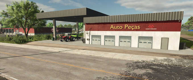 Gebäude mit Funktion Reparaturwerkstatt Auto Teile Landwirtschafts Simulator mod