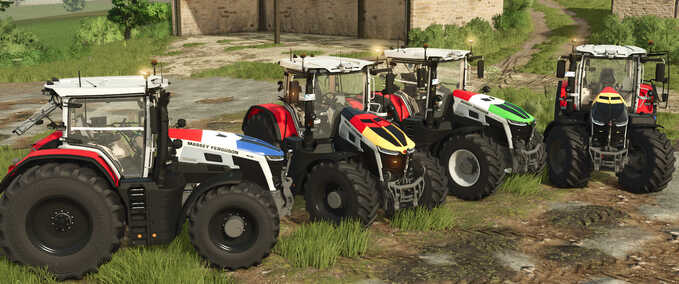 Massey Ferguson 9S Patriotic Mod Image