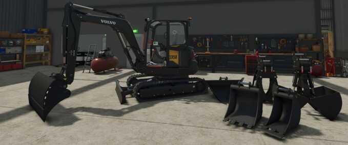 Exevators Volvo ECR58F Excavator Pack Farming Simulator mod