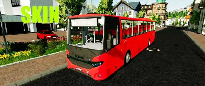 Fahrzeuge Scania Interlink LD 2015 Bus - Deutsche Bahn Lackierung Landwirtschafts Simulator mod