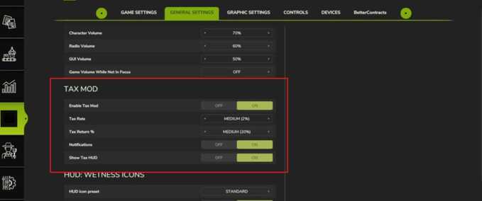 Scripts Tax Mod Farming Simulator mod