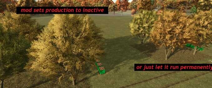 Addons Production Schedule Farming Simulator mod