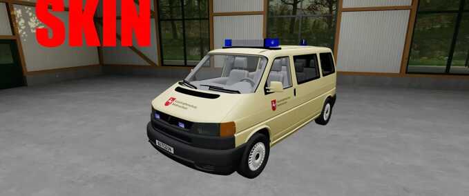 Fire department Volkswagen T4 MTW Civil Protection Lower Saxony Skin Farming Simulator mod