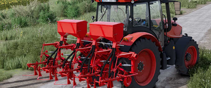 Sonstige Anbaugeräte TIM 4-Reihen-Striegel Landwirtschafts Simulator mod