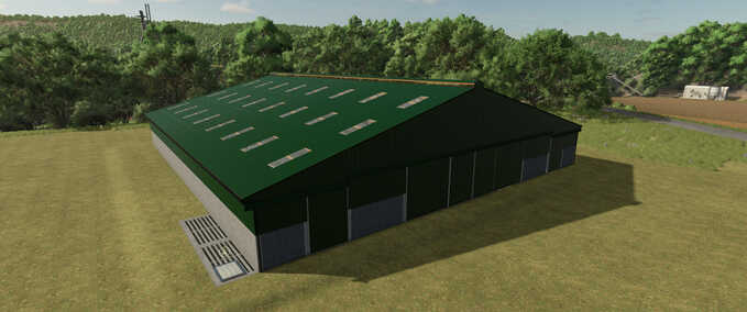 Tierställe Acht-Buchten-Doppel-Kuhstall Landwirtschafts Simulator mod