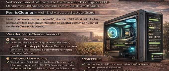 Scripts FenrisCleaner Farming Simulator mod