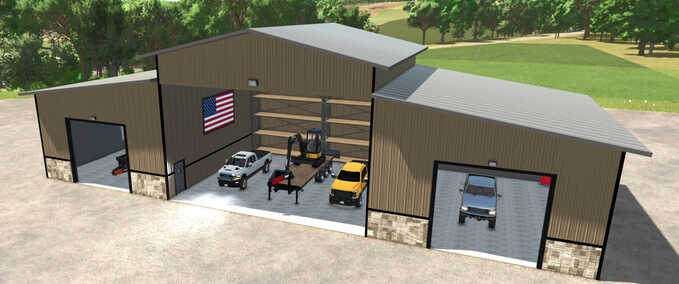 Schuppen Große Scheune Landwirtschafts Simulator mod