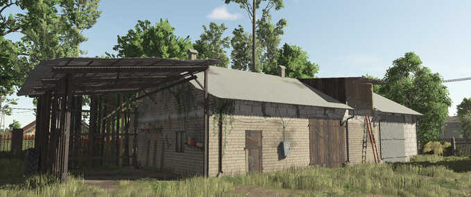 Schuppen Backsteingarage Landwirtschafts Simulator mod