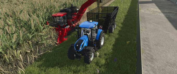 Anhänger Zuckerrohr-Umladung Landwirtschafts Simulator mod