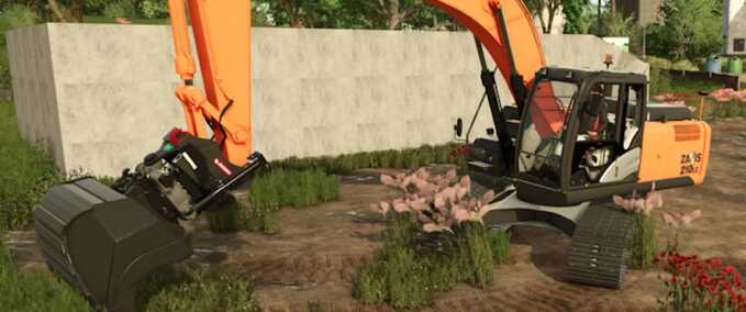 Exevators Hitachi ZX210 Farming Simulator mod