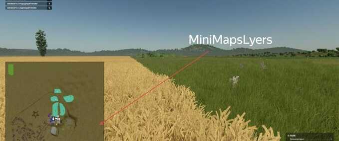 Addons Mini-Karten-Ebene Landwirtschafts Simulator mod