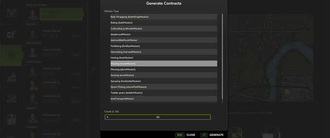 Addons Vertragstyp-Generator Landwirtschafts Simulator mod