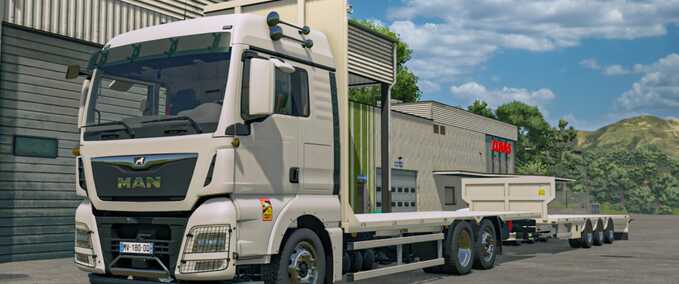 MAN TGX 6x2 Straw Bale Transporter Mod Image