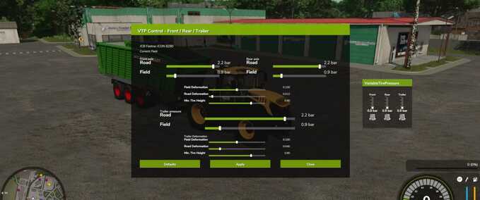 Scripte Variable Reifendruck Landwirtschafts Simulator mod