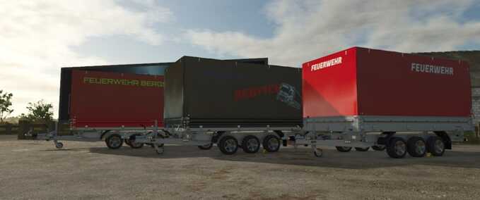 Fire department Multifunctional Firefighter Trailer Farming Simulator mod