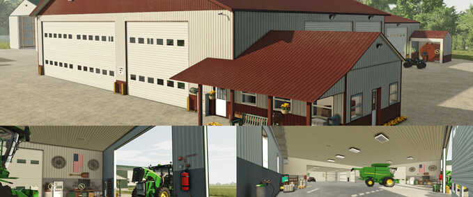 Schuppen Amerikanisches Gebäude-Paket Teil 1 Landwirtschafts Simulator mod