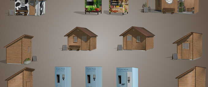 Verkaufstellen Selbstvermarktungspaket Landwirtschafts Simulator mod