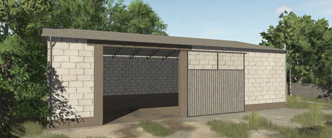 Schuppen Mittlere Maschinenhalle Landwirtschafts Simulator mod