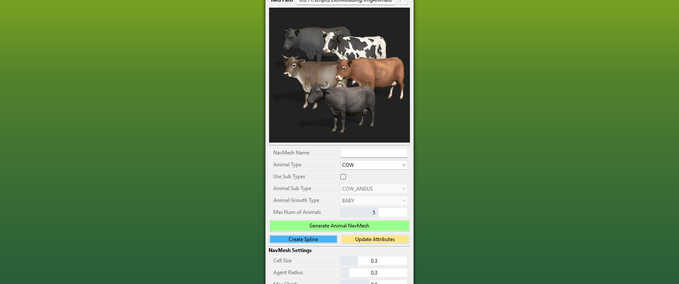 Prefab GE10 Skript - Tier-NavMesh-Generator Landwirtschafts Simulator mod