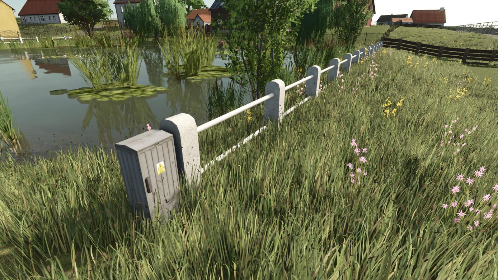 White Plaster Fence - Thumbnail 1