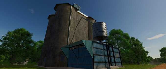 Silos Large Concrete Grain Silo Farming Simulator mod