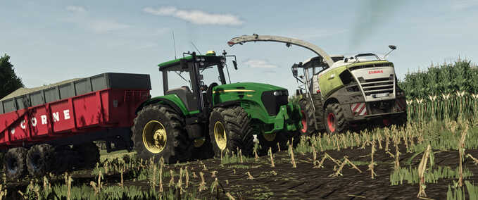 Prefab Realistic 6.1L John Deere 4VCR Straightpipe Sound Farming Simulator mod