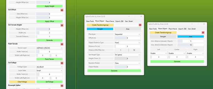 Prefab GE10 Script - SplineToolkit Farming Simulator mod
