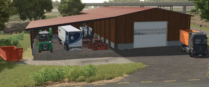 Schuppen Moderner Holzschuppen Landwirtschafts Simulator mod