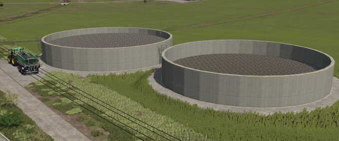 Silos Gülle- und Gärresttanks mit Erweiterungen Landwirtschafts Simulator mod