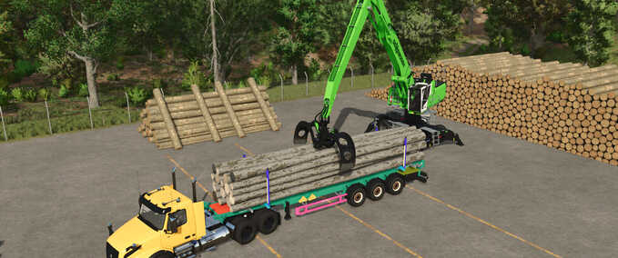 fifth wheel Schwarzmueller Timber Semitrailer WOP Farming Simulator mod