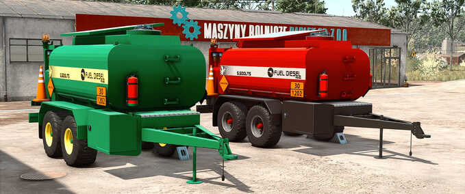 Dünger & Spritzen Lizard FD-55 Kraftstofftransportanhänger Landwirtschafts Simulator mod