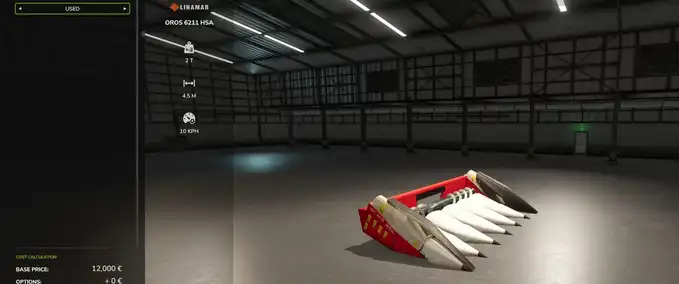 Cutters Oros 6211 HSA Corn Header Farming Simulator mod