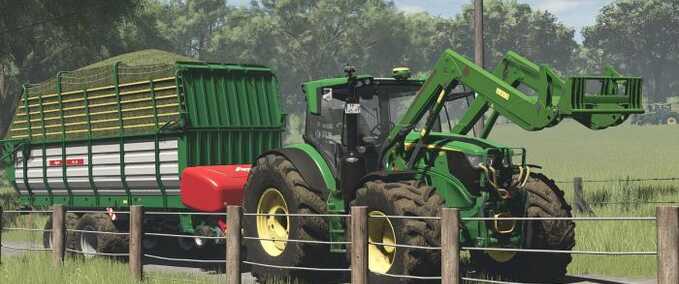 John Deere John Deere 6R Medium+ Farming Simulator mod