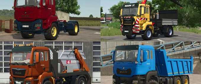 LKWs MAN TGS 18.500 LKW-Paket Landwirtschafts Simulator mod