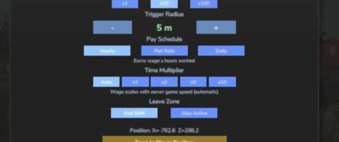 Scripte Arbeitsplatz-Trigger Landwirtschafts Simulator mod